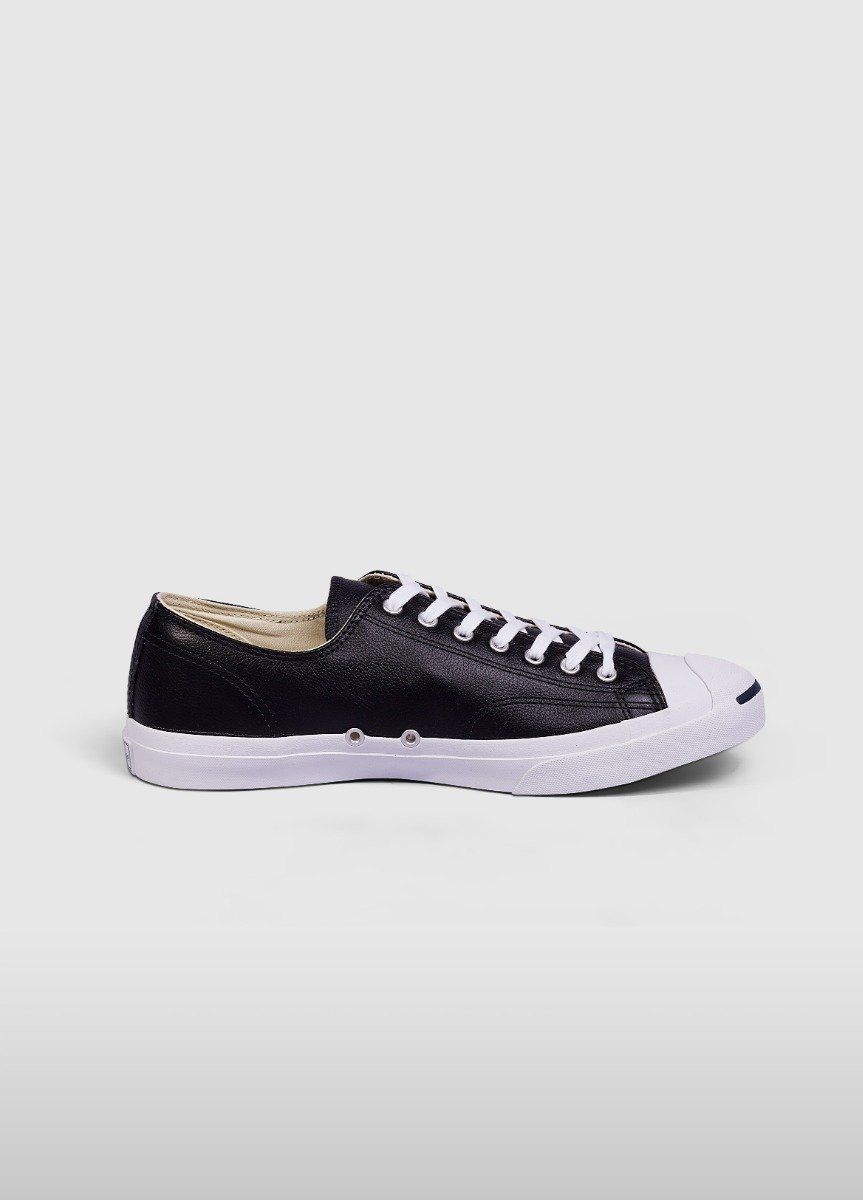 Converse Jack Purcell Leather Low Top Black | A76202J