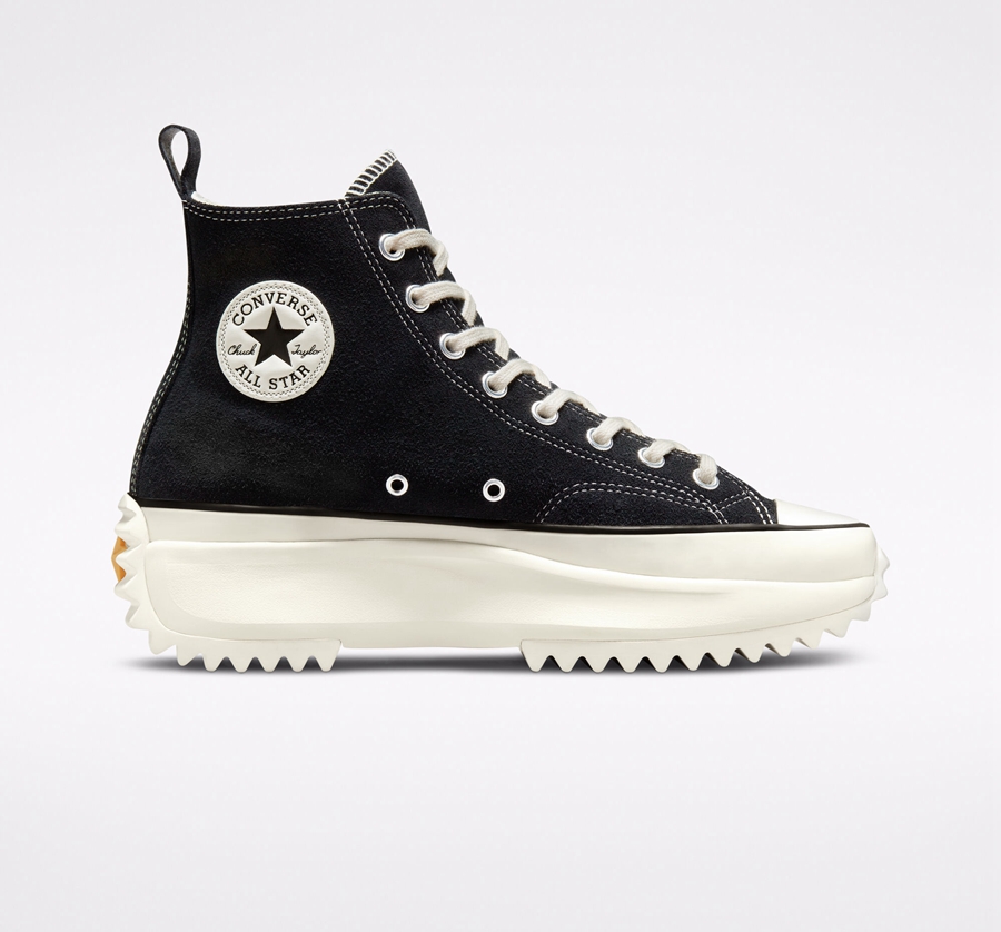 Converse Run Star Hike Platform Suede Black | A88148A